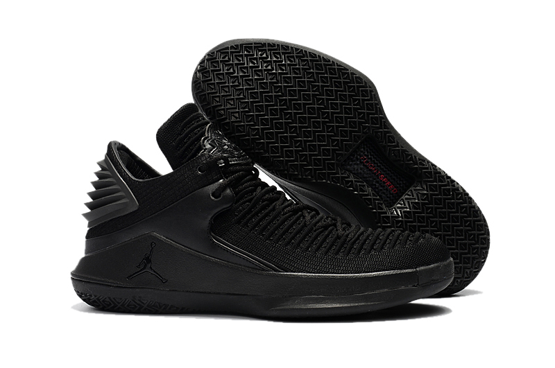 2017 Men Air Jordan XXXII Low All Black Shoes